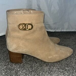 Tan Ralph Lauren Booties